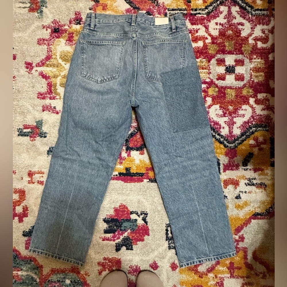 Maje Patchwork Cropped Jean - Picture 3 of 4